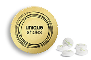 Super Mini Clic Clac Box 23 g Sweetprints Pfefferminz gold