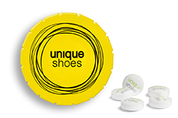 Super Mini Clic Clac Box 23 g Sweetprints Pfefferminz PMS Yellow C
