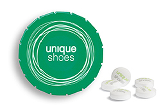 Super Mini Clic Clac Box 23 g Sweetprints Pfefferminz PMS Green C