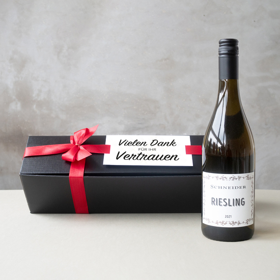 Riesling in edler Geschenkbox 956 g  Rote Schleife