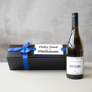 Riesling in edler Geschenkbox 956 g  Blaue Schleife