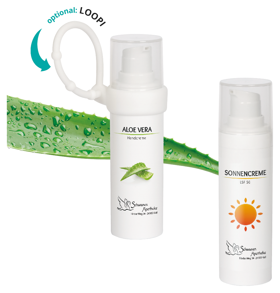 Airless Spender mit Sonnenschutzcreme LSF 50