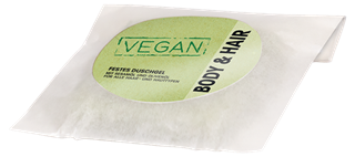 Festes Duschgel 'body & hair' in Pergament