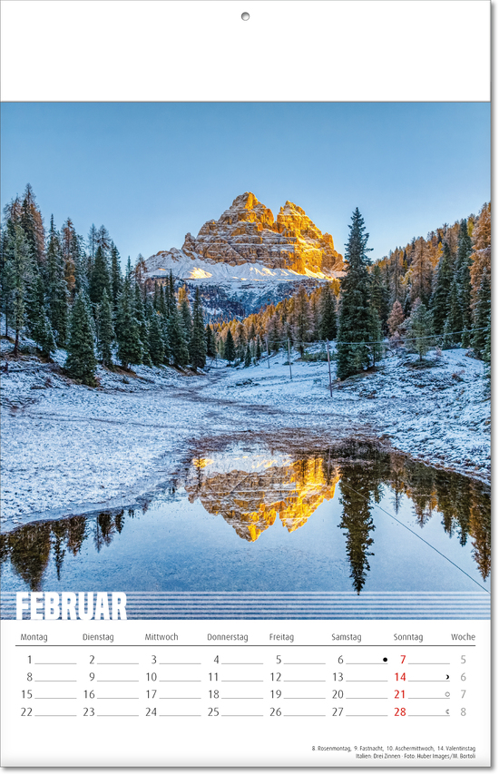 Bildkalender Bergwelten, Fälzel