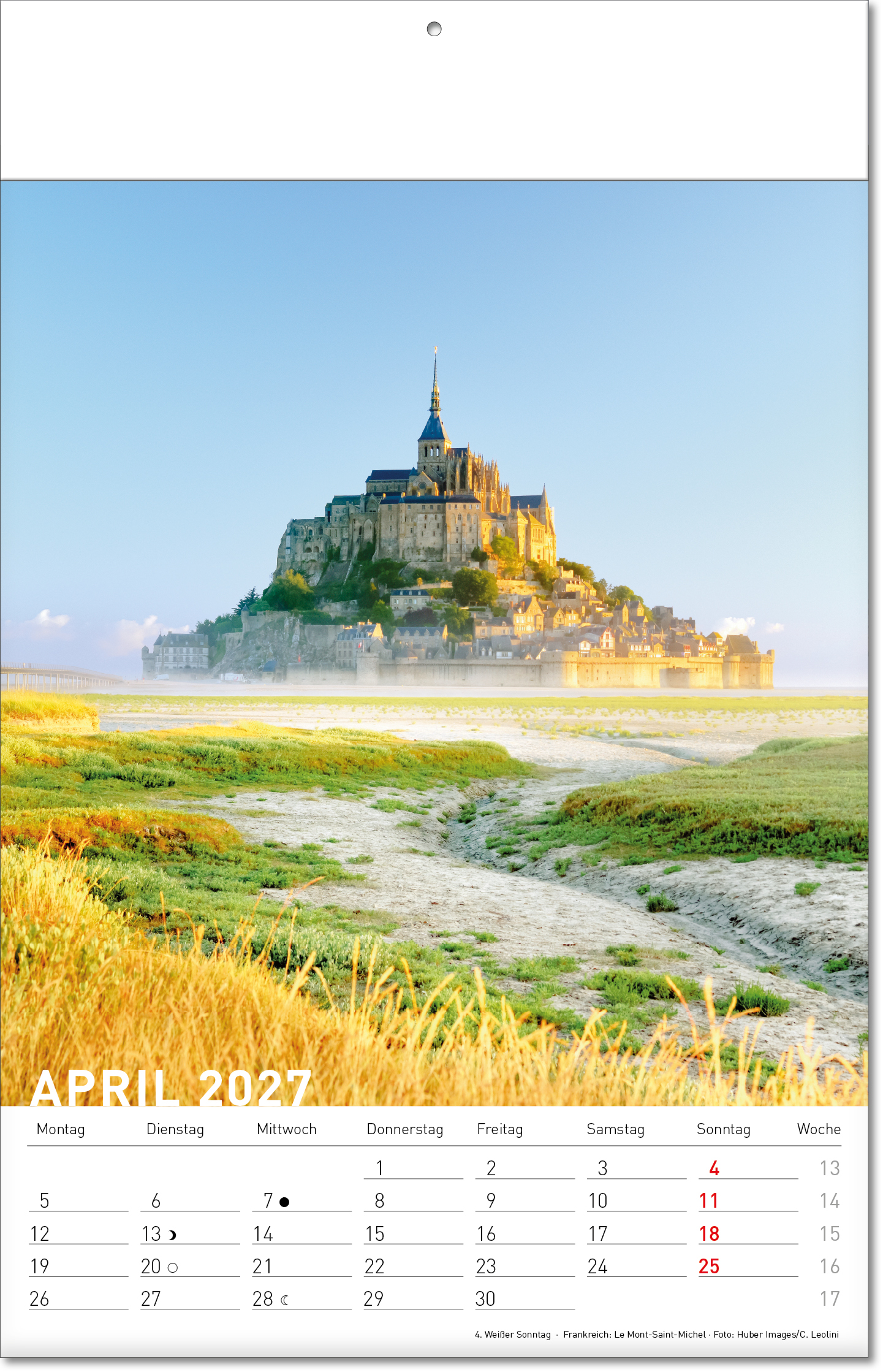 Bildkalender Reiseziele, Fälzel