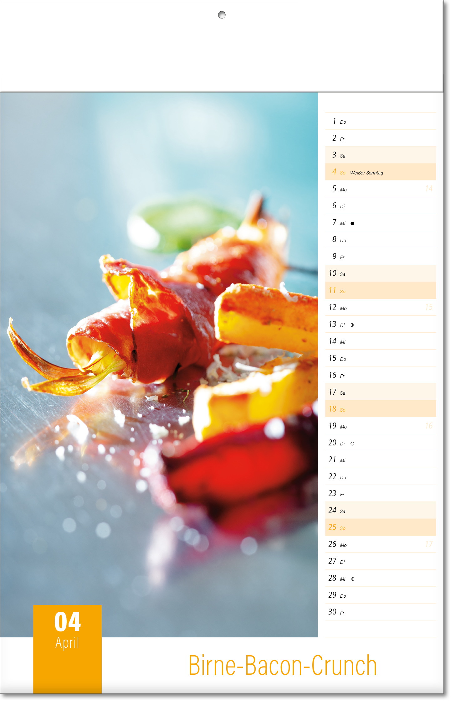 Bildkalender Aromaküche, Fälzel