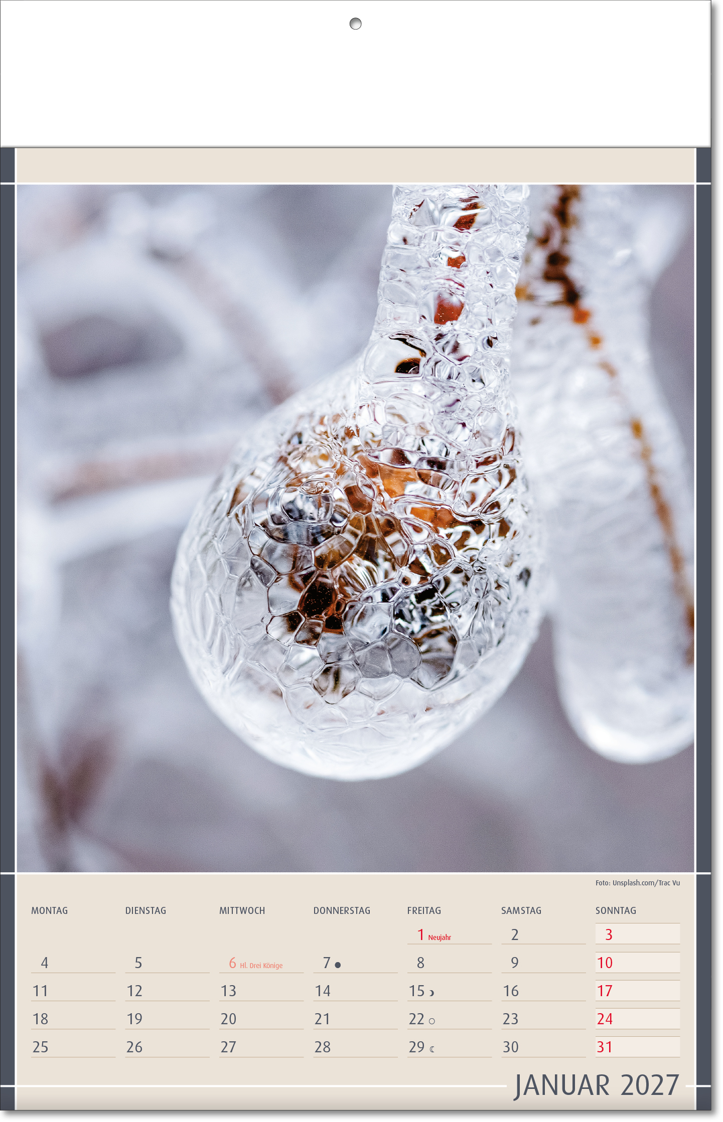 Bildkalender Fundstücke der Natur, Fälzel