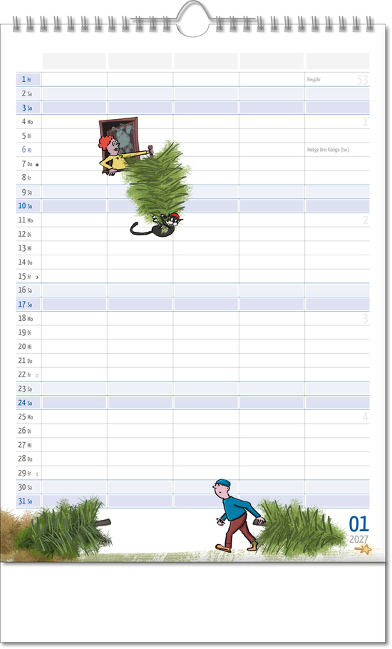 Bildkalender Familienplaner, Wire