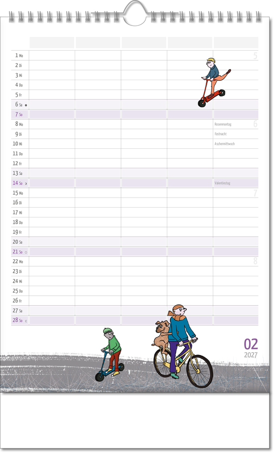 Bildkalender Familienplaner, Wire