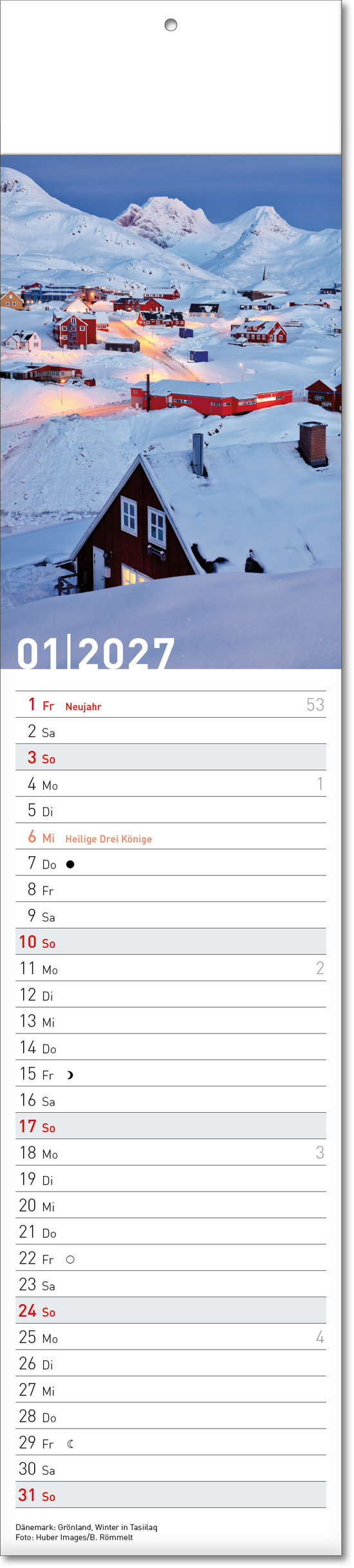Bildstreifenkalender Reiseziele, Fälzel