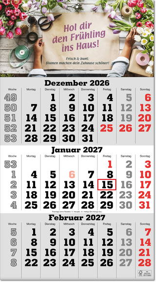 Drei-Monats-Planer Classic