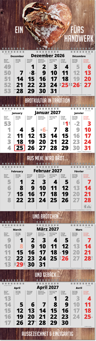 Fünf-Monats-Planer Fold-5