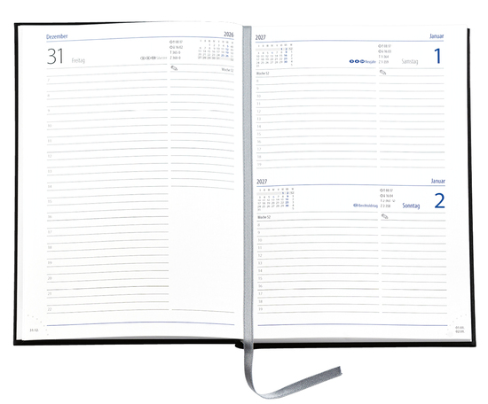 Buchkalender Trend Chefkalender D, Slinky mittelblau