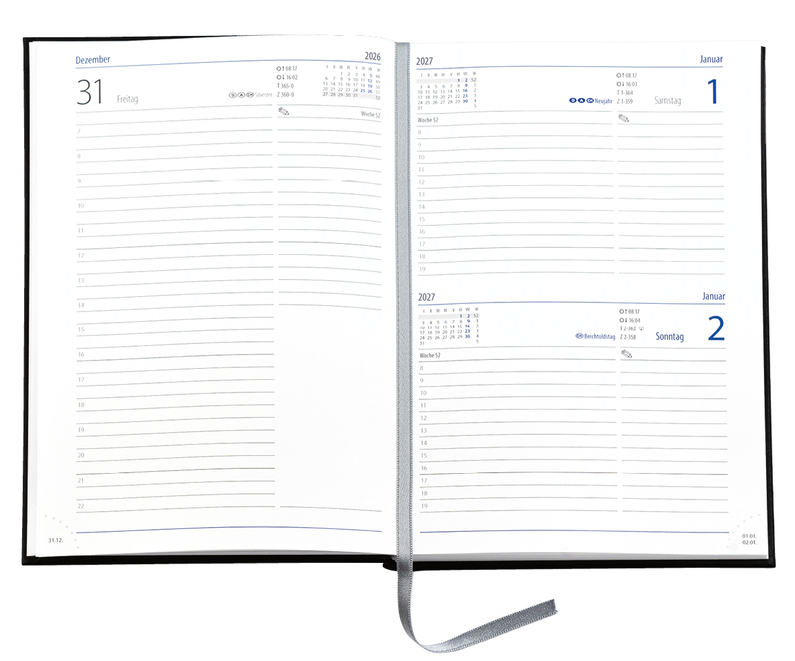 Buchkalender Trend Chefkalender D, Balacron burgund