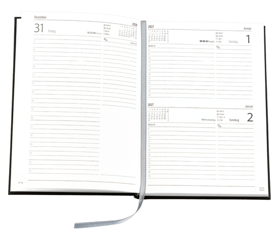 Buchkalender Basic Chefkalender, Balacron dunkelblau