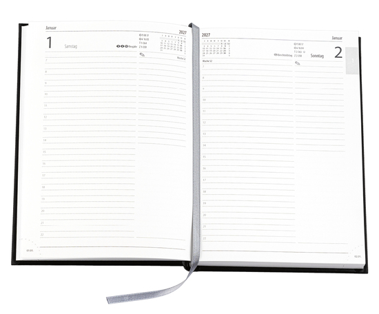 Buchkalender Tages Chefkalender, Balacron dunkelblau