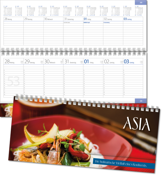 Schreibtischquerkalender Universal D