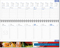 Schreibtischquerkalender Universal D