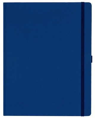 Notizbuch Style Large im Format 19x25cm, Inhalt blanco, Einband Fancy in der Farbe Royal Blue