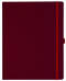 Notizbuch Style Large im Format 19x25cm, Inhalt blanco, Einband Fancy in der Farbe Ruby Red