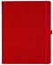 Notizbuch Style Large im Format 19x25cm, Inhalt blanco, Einband Slinky in der Farbe Scarlet