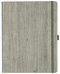 Notizbuch Style Large im Format 19x25cm, Inhalt blanco, Einband Woody in der Farbe Sludge