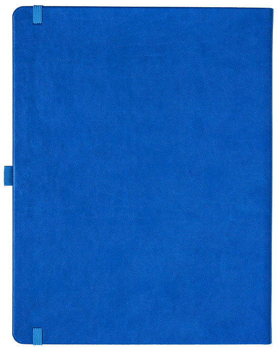 Notizbuch Style Large im Format 19x25cm, Inhalt kariert, Einband Slinky in der Farbe Azure