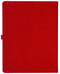 Notizbuch Style Large im Format 19x25cm, Inhalt kariert, Einband Slinky in der Farbe Scarlet