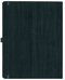 Notizbuch Style Large im Format 19x25cm, Inhalt kariert, Einband Woody in der Farbe Charcoal