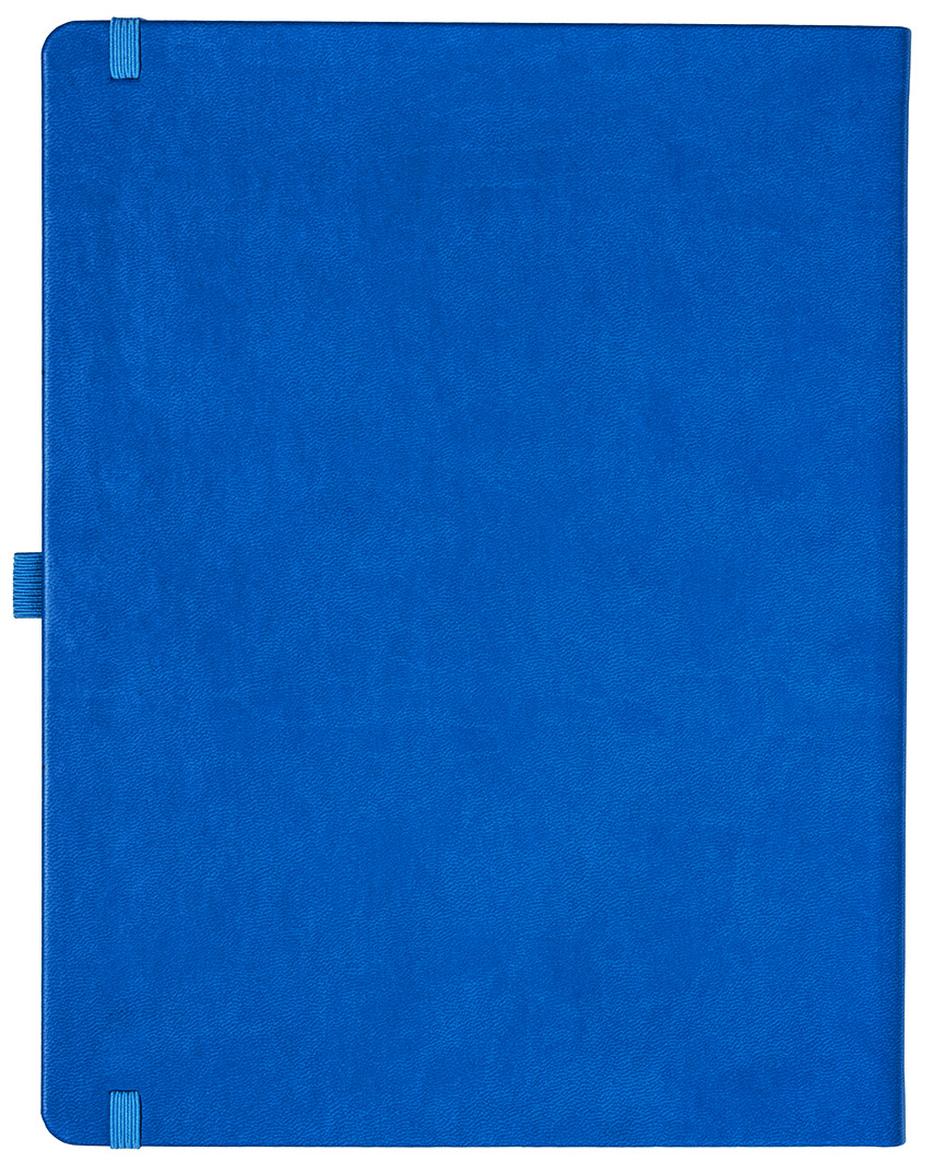 Notizbuch Style Large im Format 19x25cm, Inhalt liniert, Einband Slinky in der Farbe Azure