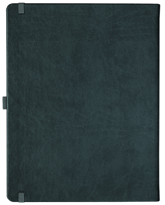 Notizbuch Style Large im Format 19x25cm, Inhalt liniert, Einband Slinky in der Farbe Dark Grey