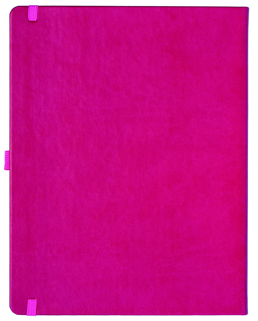 Notizbuch Style Large im Format 19x25cm, Inhalt liniert, Einband Slinky in der Farbe Pink