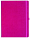 Notizbuch Style Large im Format 19x25cm, Inhalt liniert, Einband Slinky in der Farbe Pink
