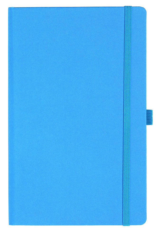Notizbuch Style Medium im Format 13x21cm, Inhalt blanco, Einband Fancy in der Farbe China Blue