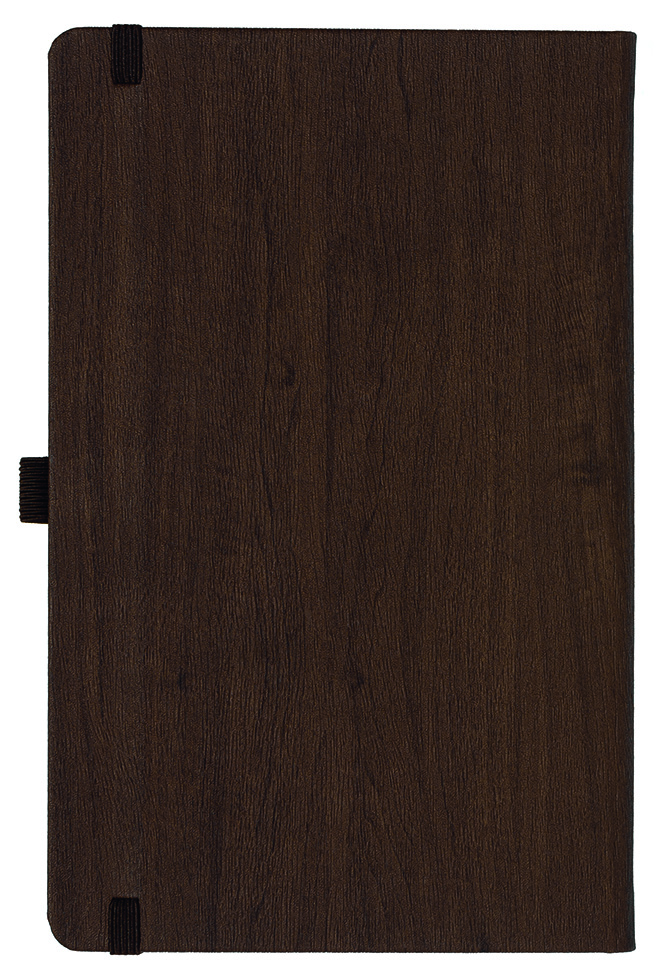 Notizbuch Style Medium im Format 13x21cm, Inhalt blanco, Einband Woody in der Farbe Brown