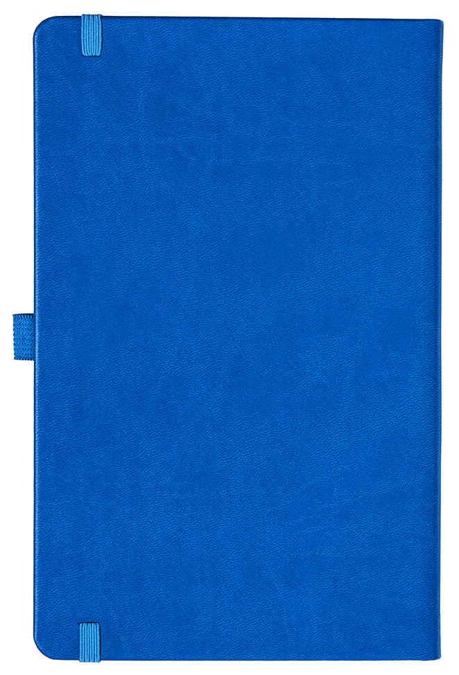 Notizbuch Style Medium im Format 13x21cm, Inhalt kariert, Einband Slinky in der Farbe Azure