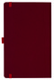 Notizbuch Style Medium im Format 13x21cm, Inhalt liniert, Einband Fancy in der Farbe Ruby Red