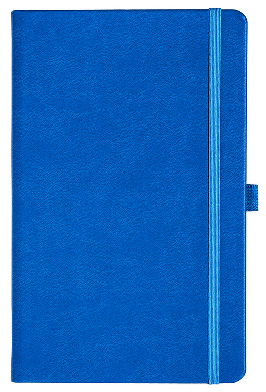 Notizbuch Style Medium im Format 13x21cm, Inhalt liniert, Einband Slinky in der Farbe Azure