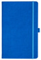 Notizbuch Style Medium im Format 13x21cm, Inhalt liniert, Einband Slinky in der Farbe Azure