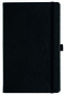 Notizbuch Style Medium im Format 13x21cm, Inhalt liniert, Einband Slinky in der Farbe Black
