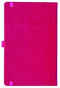 Notizbuch Style Medium im Format 13x21cm, Inhalt liniert, Einband Slinky in der Farbe Pink