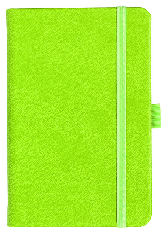 Notizbuch Style Small im Format 9x14cm, Inhalt blanco, Einband Slinky in der Farbe Lime