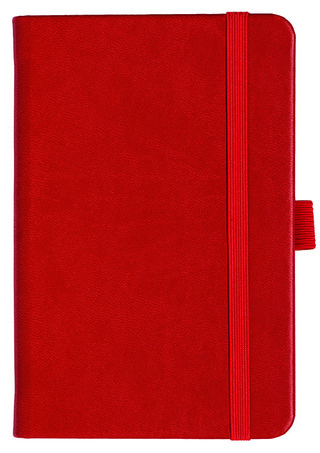 Notizbuch Style Small im Format 9x14cm, Inhalt blanco, Einband Slinky in der Farbe Scarlet