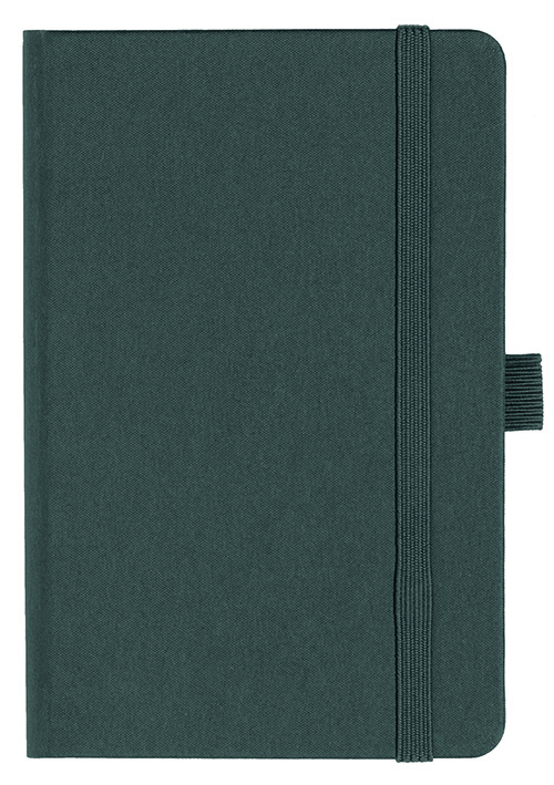 Notizbuch Style Small im Format 9x14cm, Inhalt kariert, Einband Fancy in der Farbe Graphite