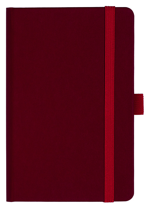 Notizbuch Style Small im Format 9x14cm, Inhalt liniert, Einband Fancy in der Farbe Ruby Red