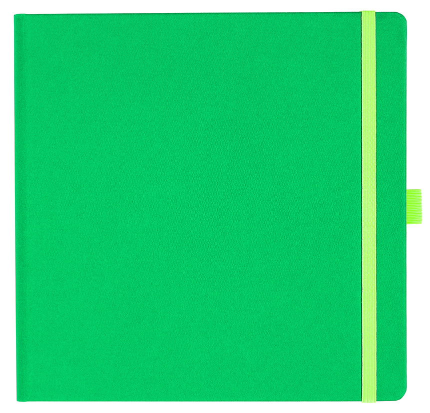 Notizbuch Style Square im Format 17,5x17,5cm, Inhalt blanco, Einband Fancy in der Farbe Laguna