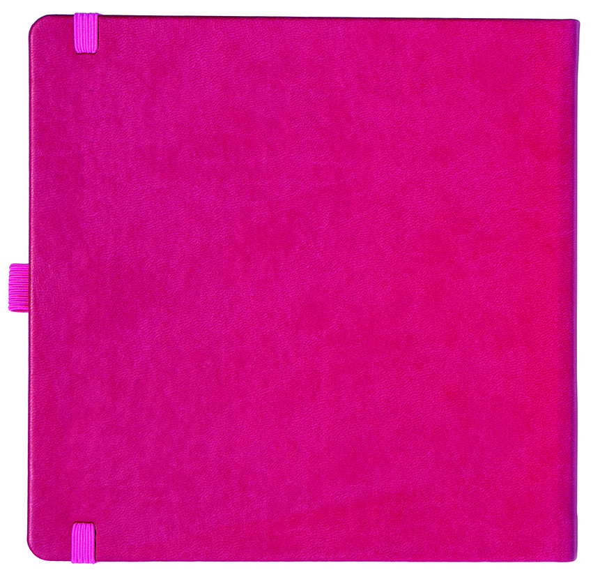 Notizbuch Style Square im Format 17,5x17,5cm, Inhalt blanco, Einband Slinky in der Farbe Pink