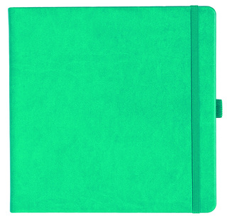 Notizbuch Style Square im Format 17,5x17,5cm, Inhalt blanco, Einband Slinky in der Farbe Turquoise
