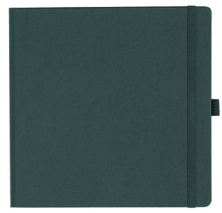 Notizbuch Style Square im Format 17,5x17,5cm, Inhalt kariert, Einband Fancy in der Farbe Graphite