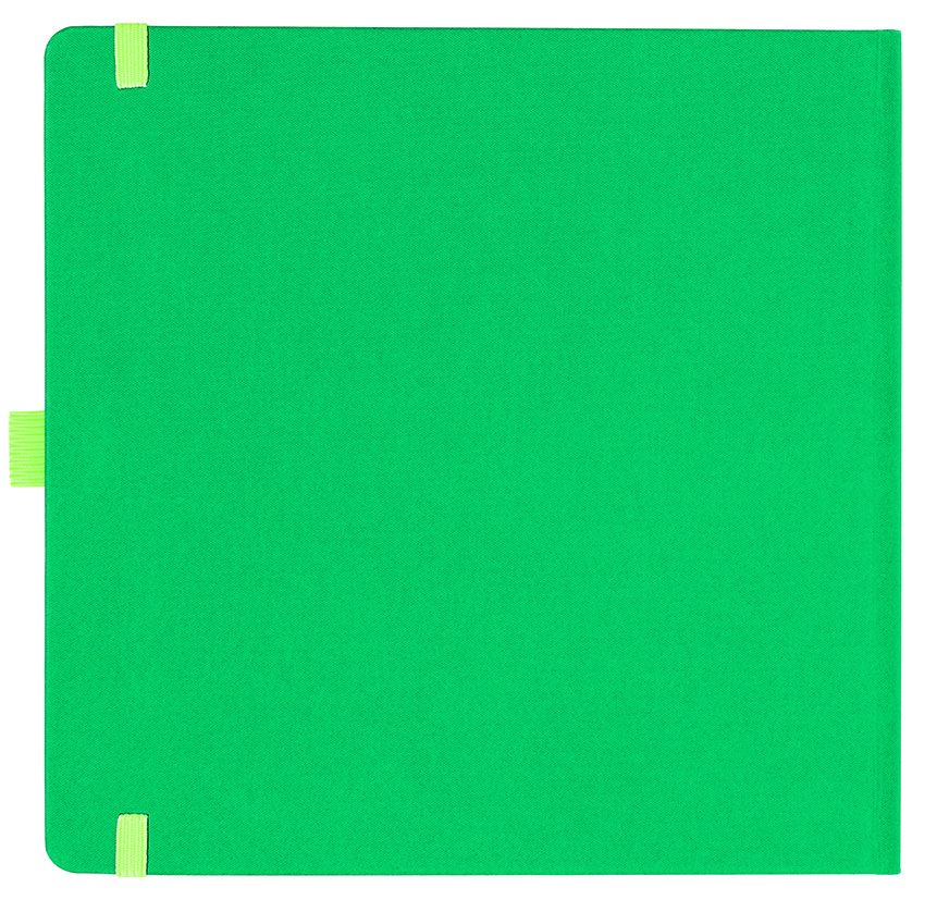 Notizbuch Style Square im Format 17,5x17,5cm, Inhalt kariert, Einband Fancy in der Farbe Laguna